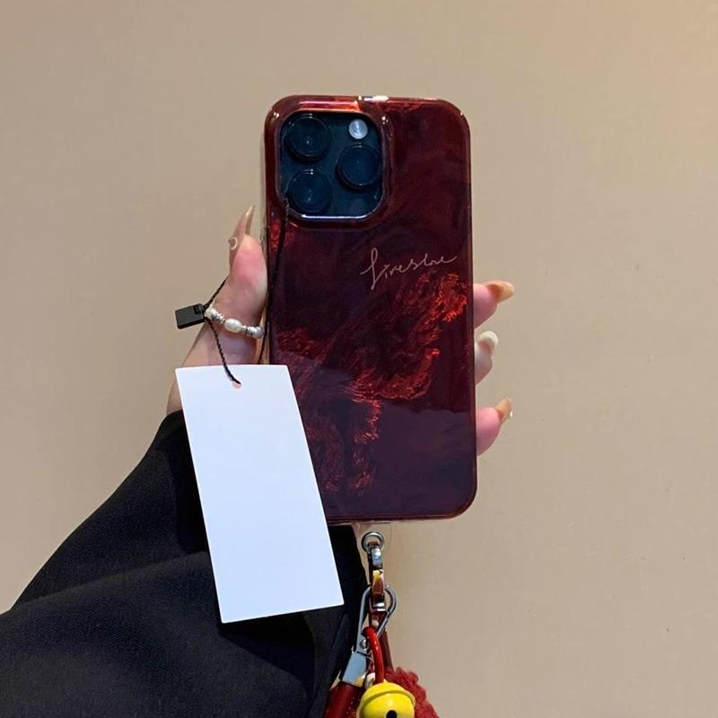 Advanced Retro Red Blending Phone Case For iPhone 11 12 13 14 15 16 17 Pro Max XS X XR 7 8 Plus 16E 17 Air Shockproof Back Cover