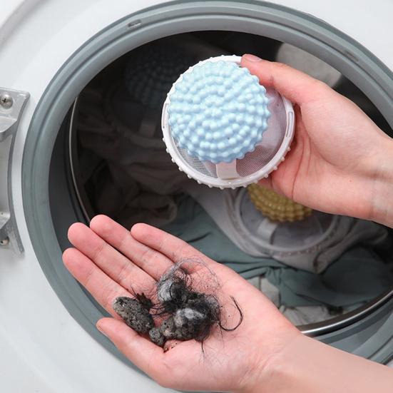 Reusable Laundry Ball Small Washing Machines Easy to Use Gentle Clothes Filter Bag for Hair Lint Removal