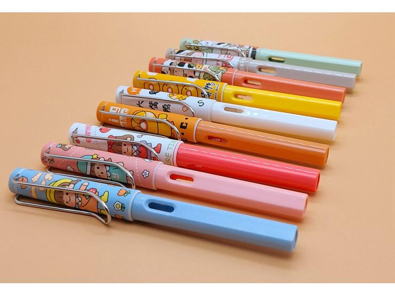Odeme Student Pen Set: 2 Pens + 15 Refillable Ink Cartridges