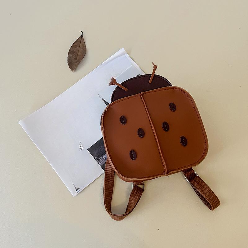 

Ретро Божья коровка Детский, Мальчиковый, Девочковый, Стильный Рюкзак для Младенцев из Детского Сада large коричневый