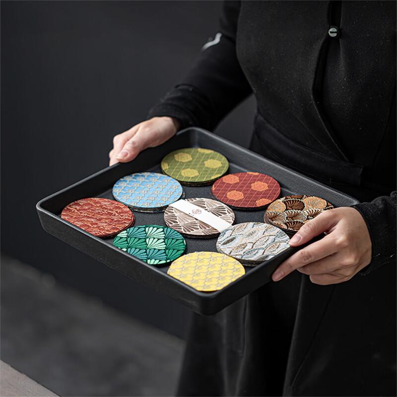 Набор подставок из парчовой ткани Zhi Nian Hua