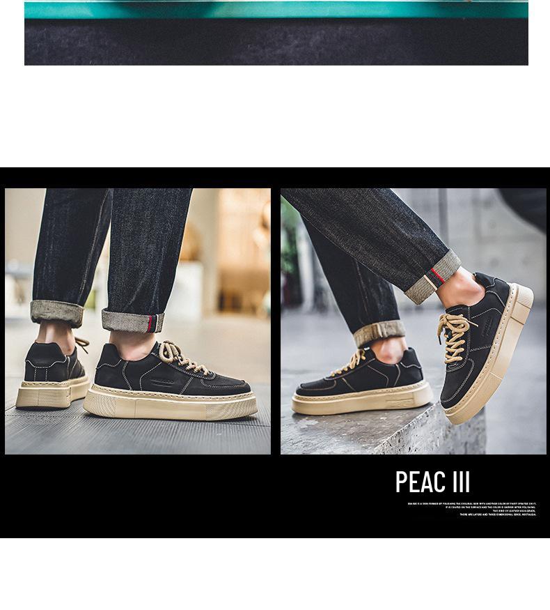 Men's Non-Slip Summer Skateboard Shoes - Wear-Resistant, Thick-Soled Sports Shoes for Teens (2024)