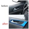 Fit For Hyundai Tucson 2016-2021 Titanium Blue Inner Door Handle Cover Trim 4PCS
