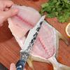 WXCOO Meat Cutting Knife Fish Meat Kitchen Butcher Hand Forged Chef Blade High Carbon Steel For Cooking Tool