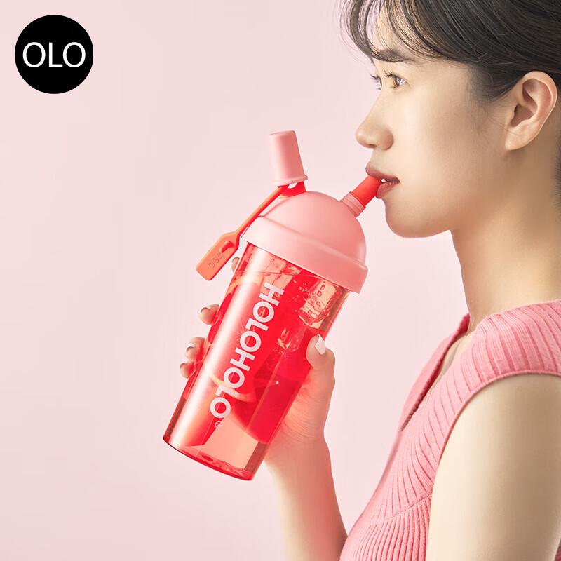 HOLOHOLO Portable Dual-Drink Straw Tumbler