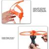 Αστείο Spinning Flyer Φωτεινό Flying UFO LED Light Handle Flash Flying Toys for Kids Outdoor Game