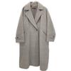 YLEVE 168-2210205 22 Years Grey SUPER 100S MELTON BELTED COAT Chesterfield Coat Coat 2 grayUsed