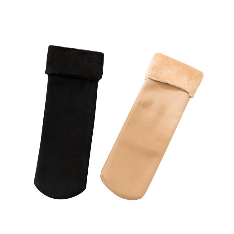 "Thick Warm Snow Socks for Girls - Mid-Tube Plus Velvet Postpartum Pile Floor Socks"