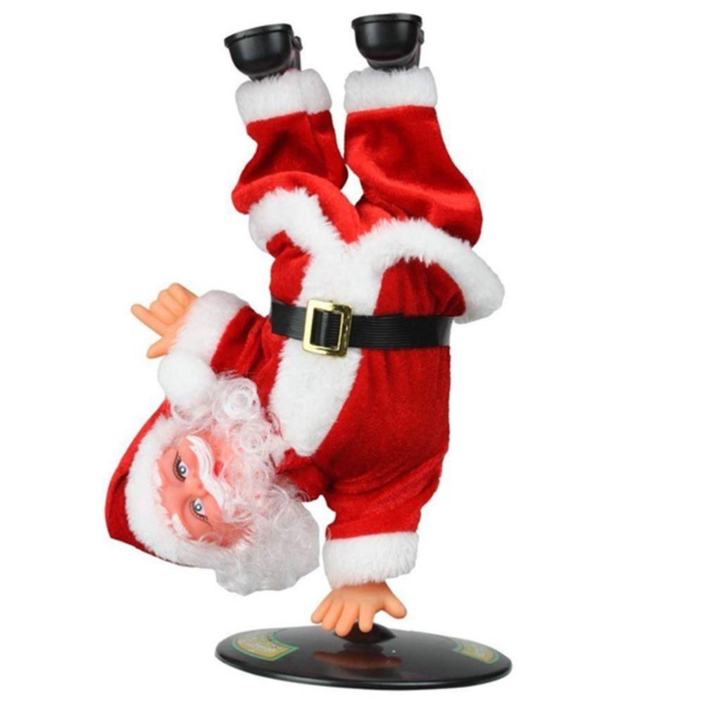 

Різдвяні прикраси Лялька Санта Клауса Різдвяна прикраса Електрична музична іграшка Перевернутий вуличний танець