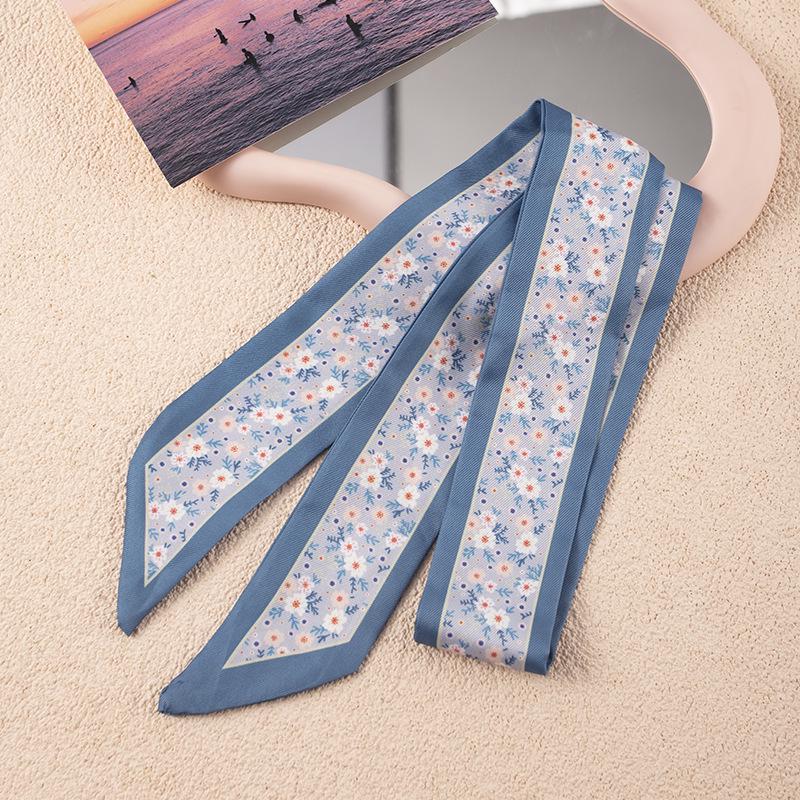 Korean Style Multifunctional Scarf: Long Ribbon Belt, Decorative Tie, Bag Accessory, Streamer, Customizable Headband for Women.