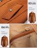Men's Winter Wool Coat - Double Collar, Mid-Length for Middle-Aged and Elderly
