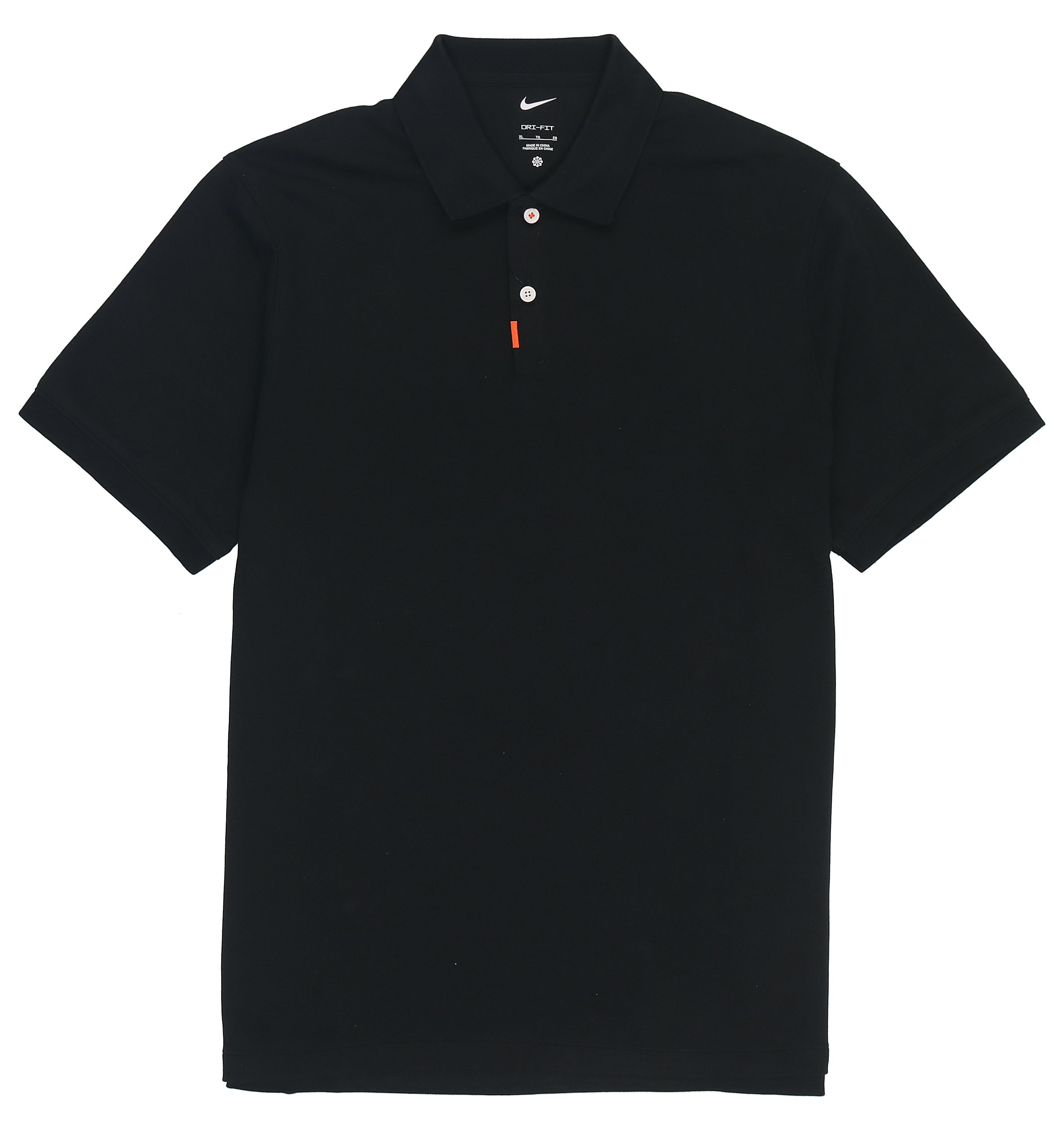 Nike Polo Shirts Men s Black Polo Collar Moderate Straight Fit DB3264-010 XXL