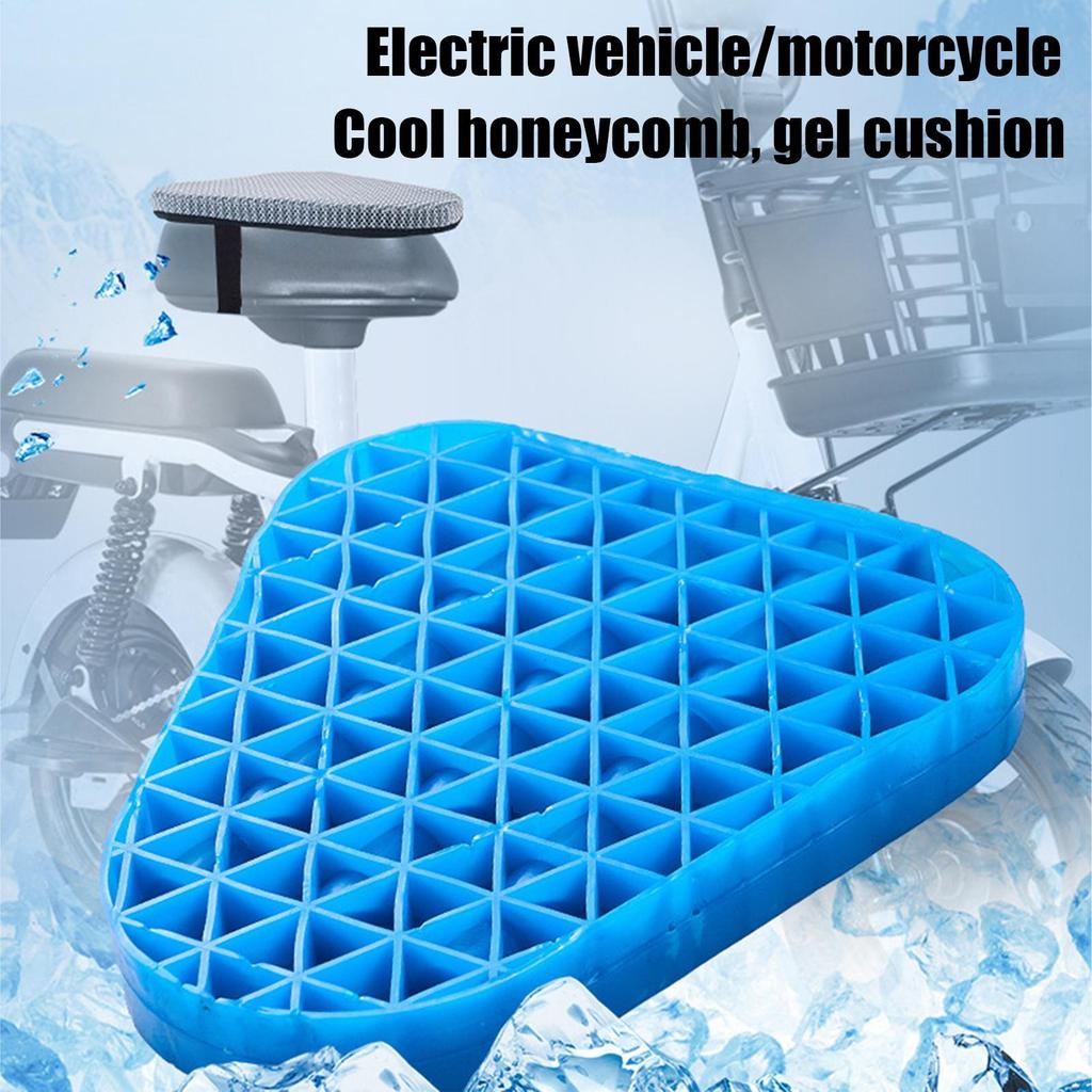 Breathable Seat Cover Pad Shock-Absorbing Motorcycle Seat Cushion Butt Support Scooter Motorcycle Accessories