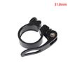 Cykel sadelpindsklemme 28,6/31,8/34,9 mm Aluminiumlegering Sadelrørsklemme Cykel Quick Release Sadelpind Til Mountainbike Rør