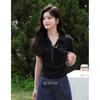 Women's French Style Slim Fit Short Sleeve T-Shirt