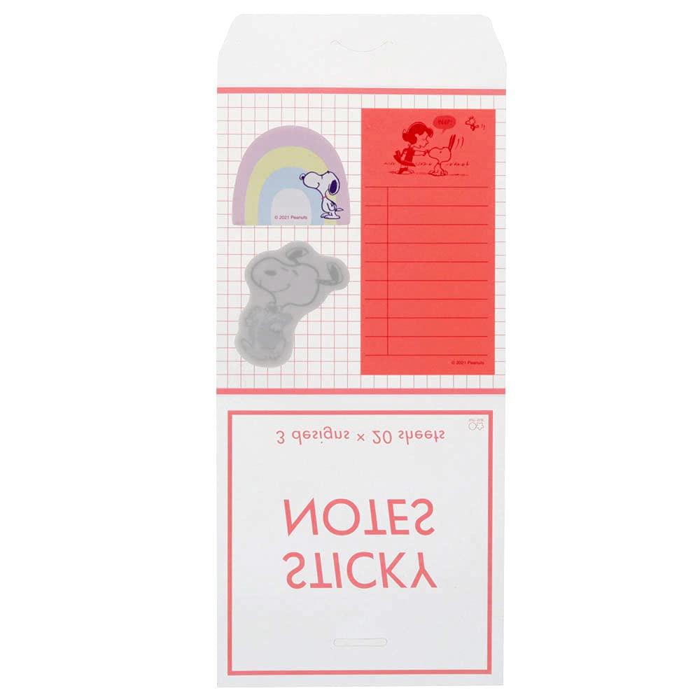 Sunstar Stationery Snoopy Sticky Notes in Clear Glitter with S2831589 Case, Pink,