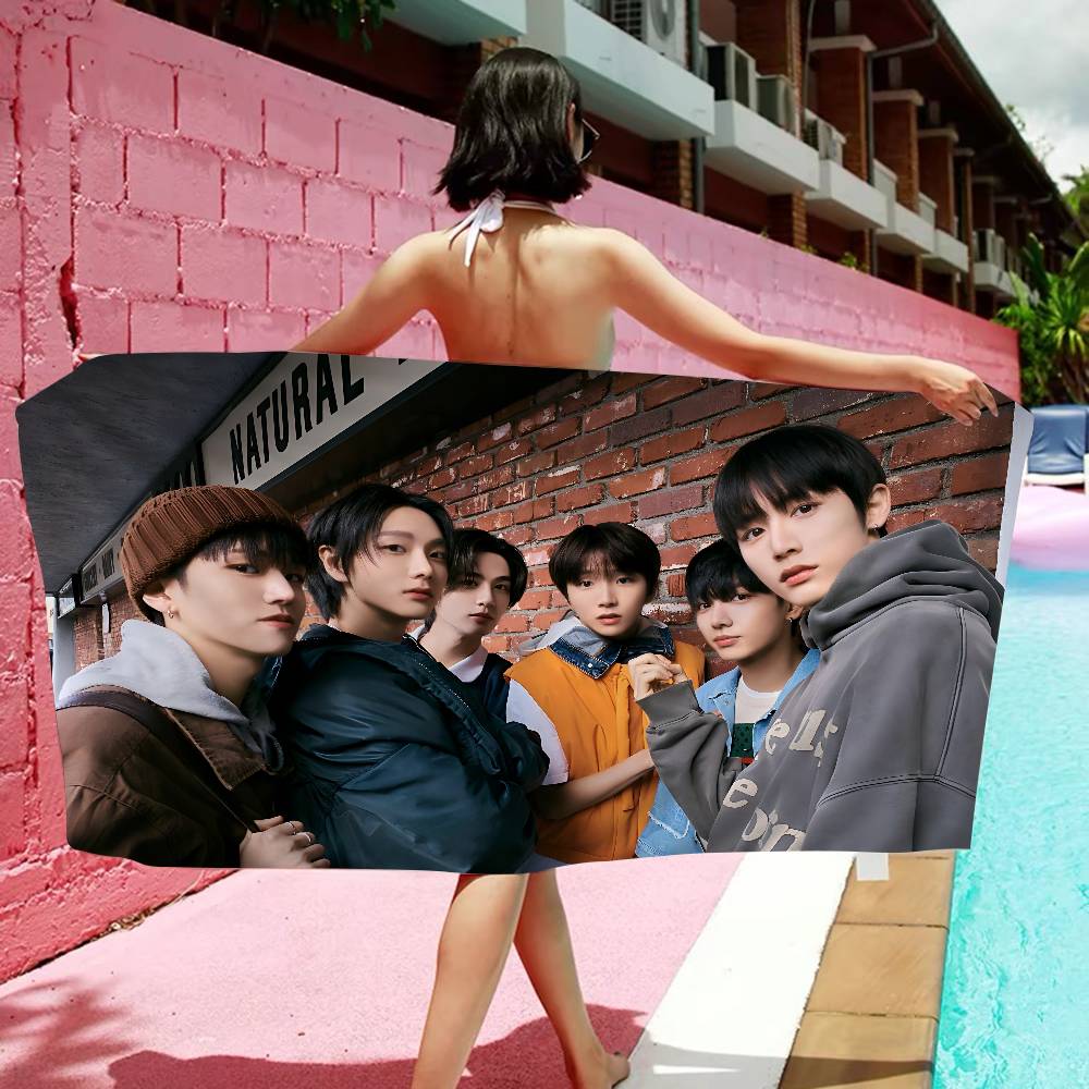 Kpop Band B-boynextdoor Bath Towel Microfiber Soft Water Absorbing Breathable For Girl Kids Decorative Cartoon Beach Towel