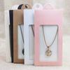 20PCS Gifts Boxes Kraft Paper Jewelry Display Box Necklace Display Card  Valentine's Day