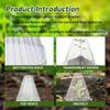 100PCS Gardening Greenhouse Plant Covers Transparent Garden Cloches for Plants Reusable Bell Plant Cover Plastic Small Plant Seedling Protector