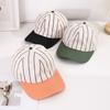 Retro Fashion Striped Color Baseball Cap Suitable for Men and Women Outdoor Play Photo Hat