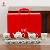 Bafangli Traditional Chinese White Porcelain Tea Set