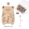 DIY Animal Magnetic Pin Holder 38mm Cross Stitch Sewing Pins Beech Wood Sewing Crafts Tool Needle Storage Picker Holder