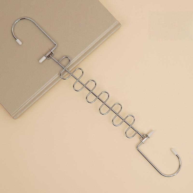 12-Hook Clothes Hangers with Rotatable Hooks Double Sided Durable Metal Hanger for Clothes Closet Laundry Room Space Saving Storage Organization