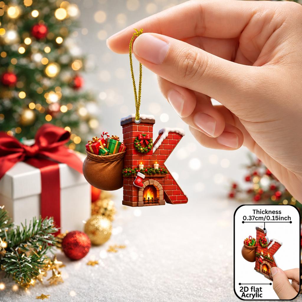 2d Flat Ornament Acrylic Acrylic Decorative Pendant Christmas Pendant Fade Resistant Acrylic Hanging Decoration For Holiday