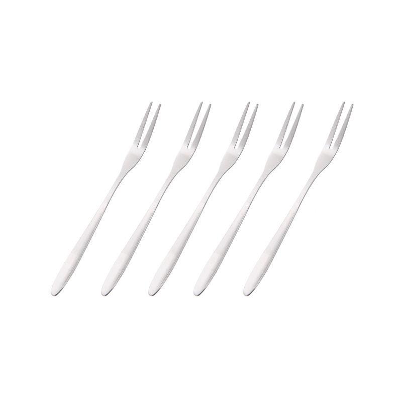 Stainless Steel West Tableware Fruit Forks Elegant Small Sized Snack Cake Dessert Utensils