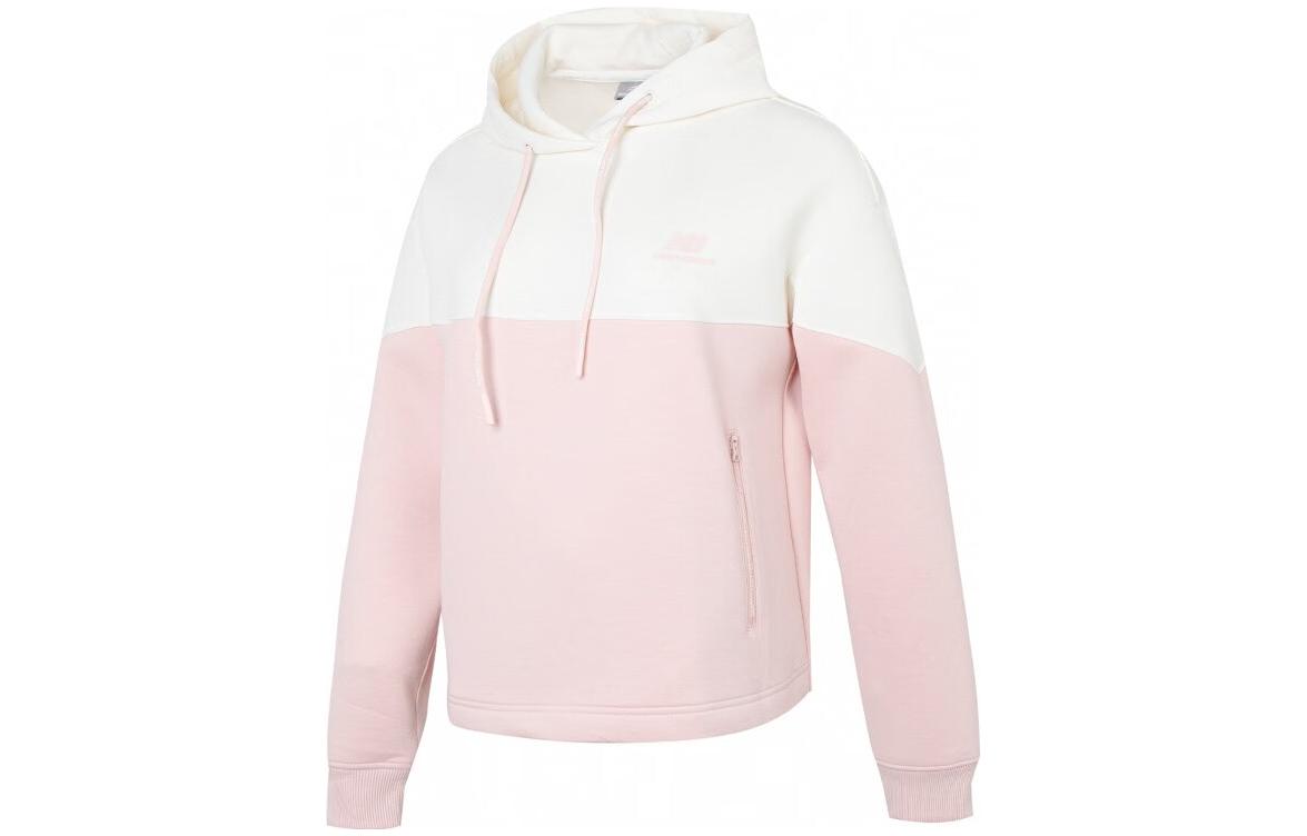 New Balance Sweatshirts Women s Pink Hooded Moderate Regular 5CC44462-PK M