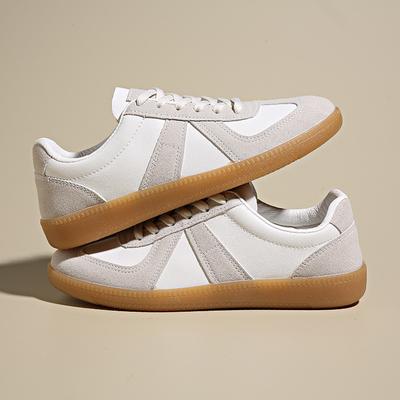 Women's Sneakers 2024 New Leather Women's Ethical Training Shoes Casual Spring Flats for Men