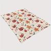 1pc Cozy Christmas Flannel Fleece Throw Blanket - Contemporary Style, Cartoon Gingerbread Man & Red Coffee Cup Print