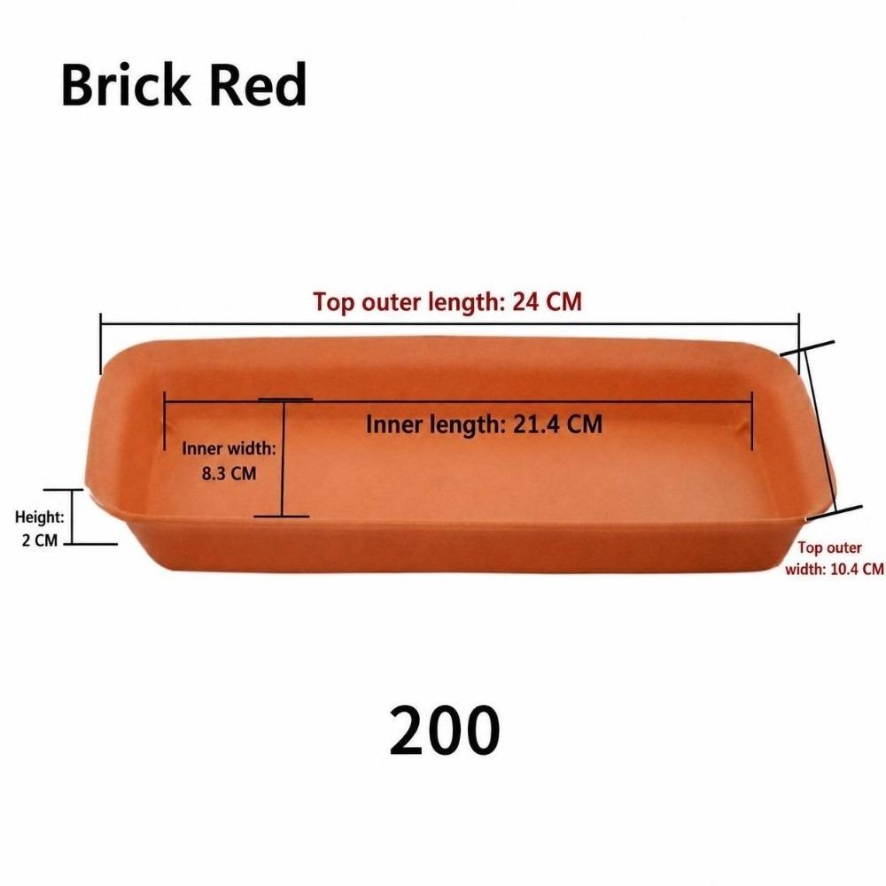 1Pcs Garden Rectangle Flower Pot Plastic Tray Saucers Plant Saucer Indoor Outdoor Drip Trays