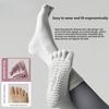 Cotton Yoga Socks with Anti-slip Properties for Pilates Five-finger Socks, Pure Cotton Sweat-absorbing Long-tube Yoga Sports Socks