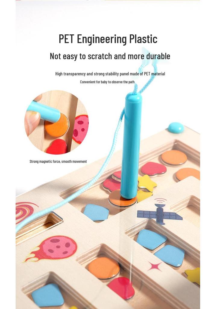 Multicolor Magnetic Logic & Shape Training Board Game for Kids