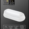 10W IP65 Modern Outdoor Waterproof Corridor Oval LED Bulkhead Lamp infrared pir Motion Sensor LED Wall Light
