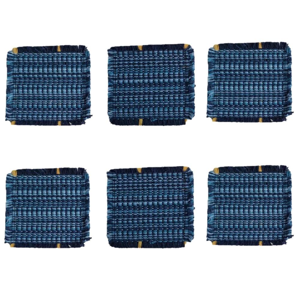 6PCS Minimalist Heat-Insulating Mat Japanese Style Drink Coasters Woven Coaster  Dining Tables 6PCS