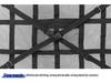 Car Roof Storage Mesh Pocket with Cross Direct Buckle - Dual Use Net for Car Roof Storage