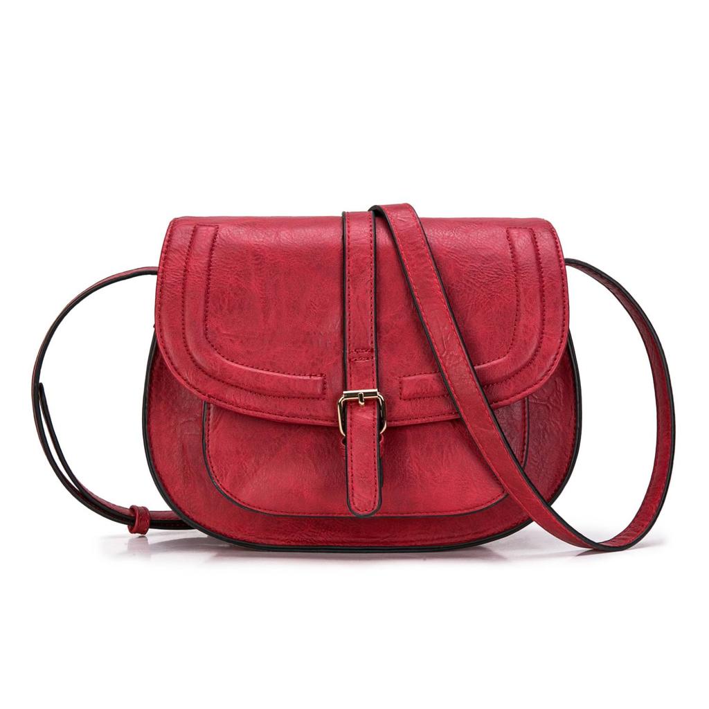 Crossbody Bags for Women Saddle Shoulder Purse and Boho Handbags with Strap Faux Leather CT20154E