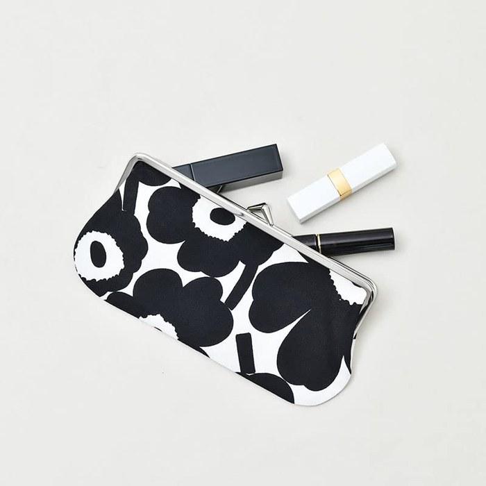 Marimekko Silmalasi Kukkaro Mini Unikko Coin Purse Women's 52_1_52229291496 F Black x White