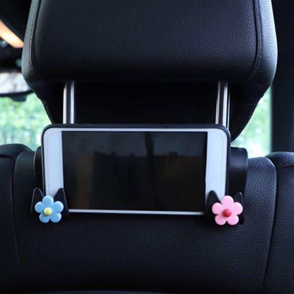 1 Stück Multifunktionaler Blumen-Styling Auto Haken Niedlicher Autositz Rücken Kreativer Aufbewahrungshaken Auto Innenraum Dekorationszubehör