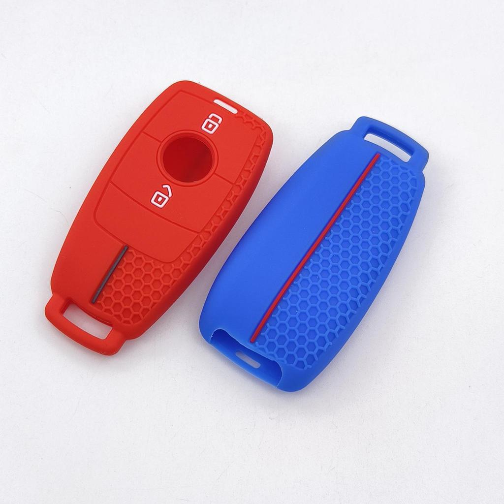 Soft Silicone Protective Cover for Mercedes C-Class EQE 2-Button Smart Key
