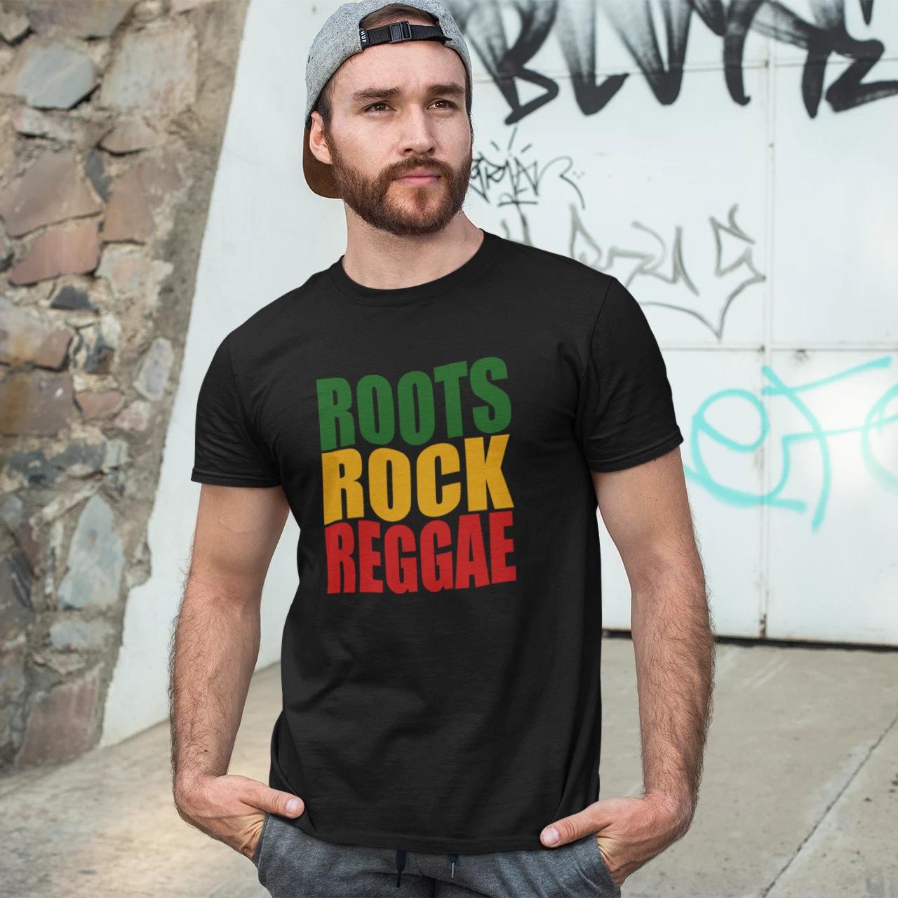ROOTS ROCK REGGAE T-Shirt - Music Rasta Dub Marley Bob Isaacs Sly Robbie Pablo S
