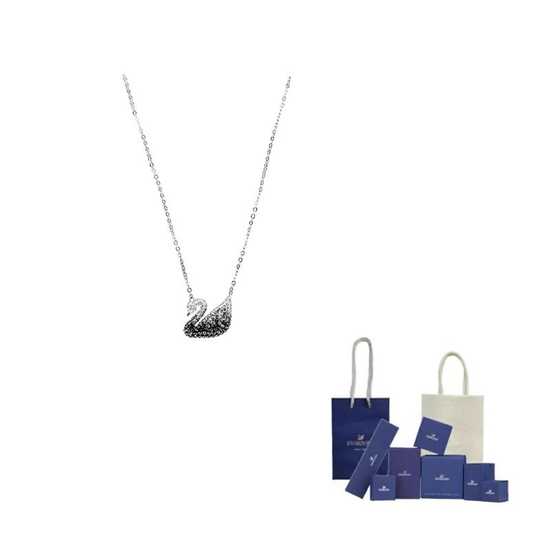 Swarovski Swan Necklaces Womens F (One Size Fits All)-Branded gift bag белый
