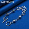Luxury S925 Sterling Silver New Beads Bracelet For Women Fashion Engagement Girlfriend Jewelry Gifts Christmas Accessories