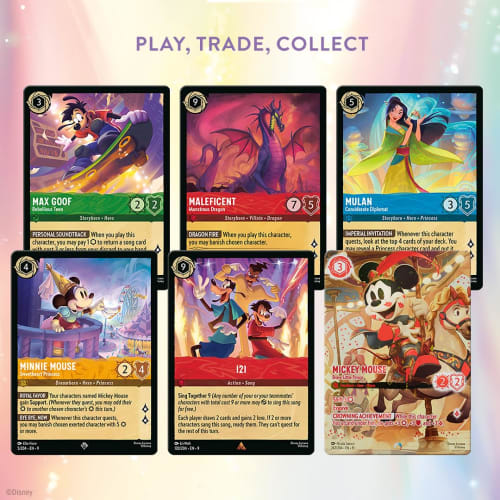 Ravensburger Disney Lorcana TCG: Legendary Booster Pack Display | 24 Packs with 12 Trading Cards Each | Perfect for Collectors and Disney Fans | Ages