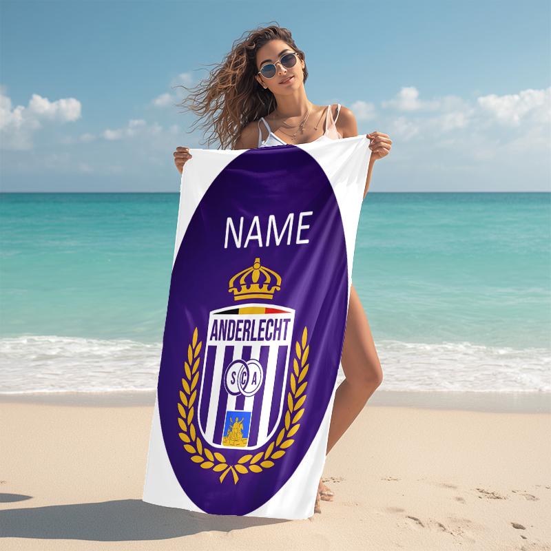 Personalized Flamengo Team Crest Beach Towel Microfiber Beach Towel Thin Absorbent for Beach Swimming Yoga Bath Sports. 0910116