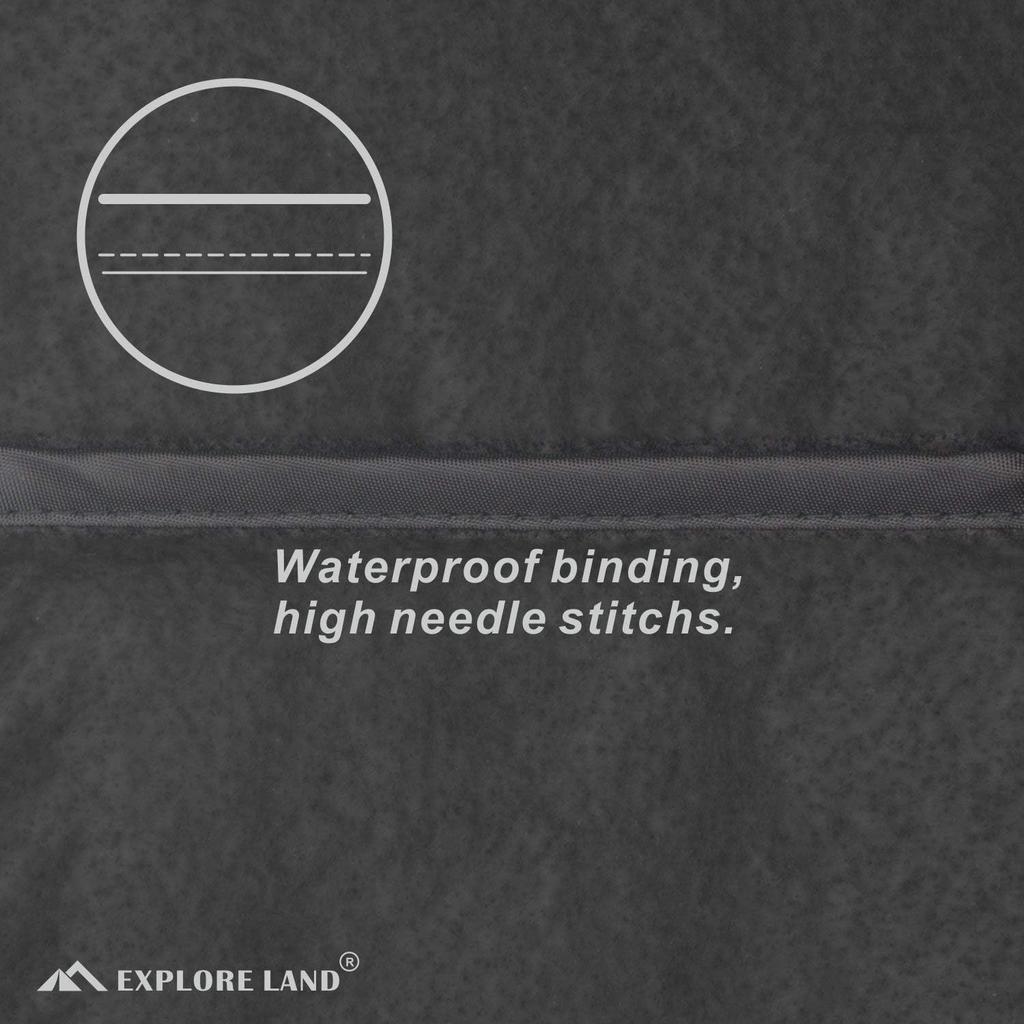 Explore Land Waterproof Electric Tongue Jack Cover, RV Camper Power Trailer Jack Protector Size 9L X 4W X 18H Inch