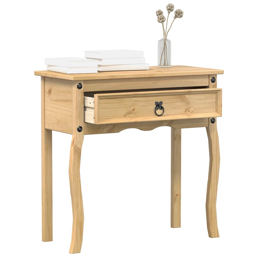 Vidaxl Stolik Konsolowy Corona, 73X35X73 Cm, Lite Drewno Sosnowe