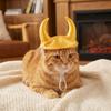 Breathable Pet Ox Horn Hat Decorative Dog Dress Up Cap Unique Dog Halloween Headwear  Pet Parade